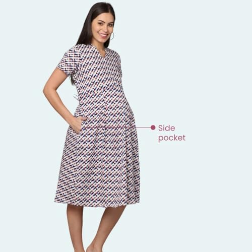 Image of Morph Maternity | Maternity Dresses for Women | Fits During Pregnancy & Post Pregnancy | Back Tie to Adjust