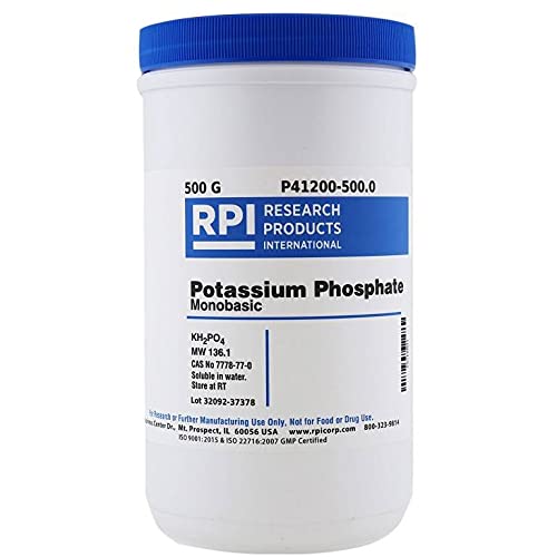 Research Products International Potassium Phosphate, Monobasic, ACS Grade, 500 Grams - RPI