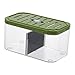 WeiLaiKeQi Tabletop Fish Tank Aquarium Breeding Box Box with Removable Divider for Betta, Green