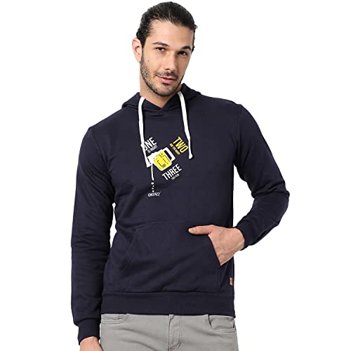 Image of CAHOOT Men's Printed Sweatshirt Regular Fit for Casual Wear | Full Sleeve | Cotton | Stylish Sweatshirt Crafted with Comfort Fit and High Performance for Everyday We