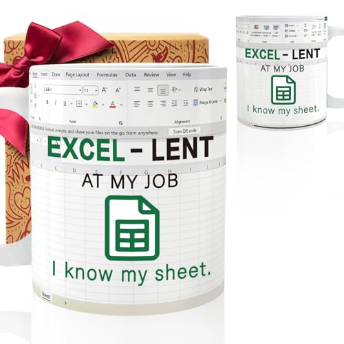Excel Mug for Accountants, 'Excel-lent at My Job'