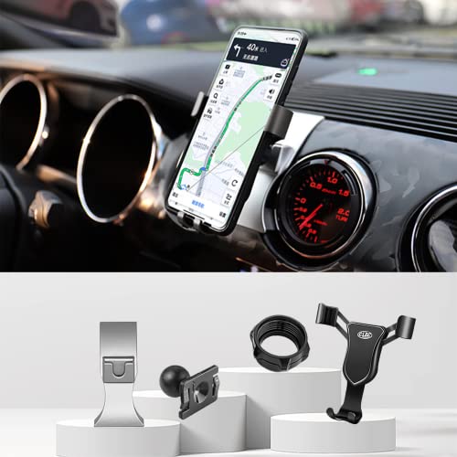 KUCOK Car Cell Phone Holder Fit for Ford Mustang 2015-2023,Car dash Phone Mount,360°Adjustable Auto Phone Stand for iPhone Samsung LG 4.7-6.7 Inch All Smart Phone