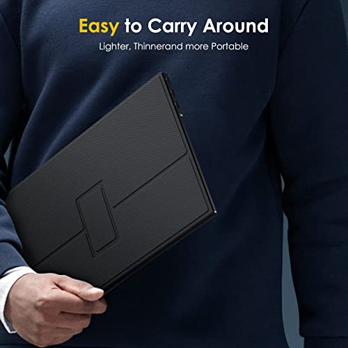 MNN 2.5K Portable Monitor 13.3" 2560x1600P UHD USB-C HDMI Laptop Monitor, 100% sRGB IPS Computer Gaming Display HDR Travel Monitor w/Speakers & Smart Cover for Laptop Xbox PS5 Switch PC Phone - 4