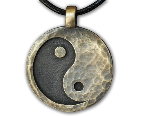 Baldur Jewelry - Ancient Looking Yin Yang Necklace Pendant Jewelry For Men Women