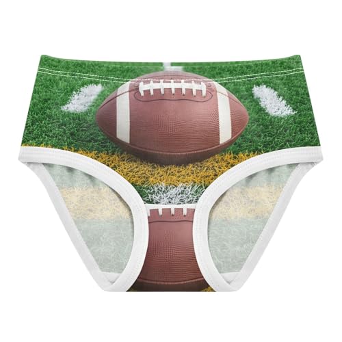 American Football Green Field Panties for Girl Toddler Underwear Floral Cotton Bright Underpants Briefs 2t