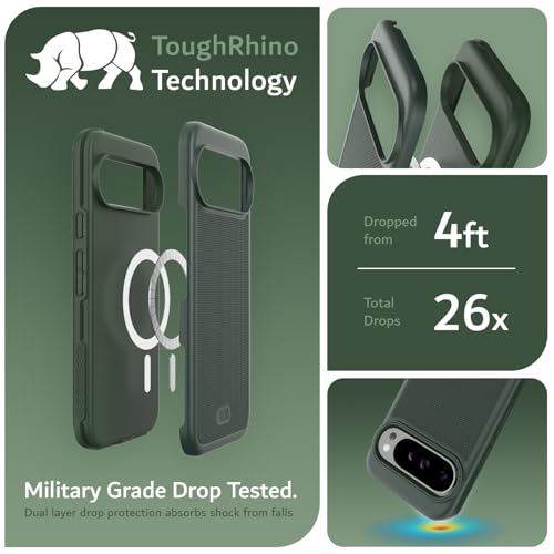 Image of TUDIA MergeGrip [Magsafe Compatible] for Pixel 9 Pro XL Case - Pine Green