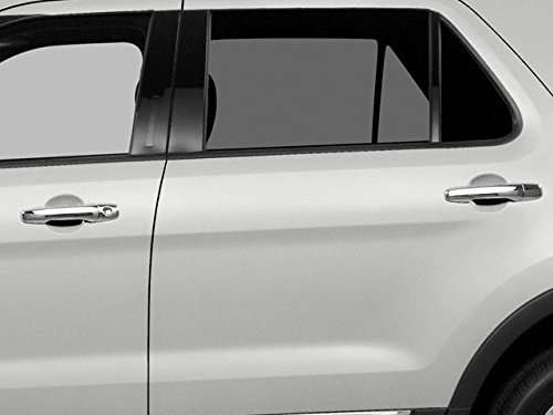 Qaa Is Compatible With 2011-2014 Ford Edge, 2011-2019 Explorer 8 Piece Chrome Plated Abs Plastic Door Handle Cover Kit, Does Not Include Smart Key Access, Does Not Include Passenger Key Access Dh51330 #TOP19