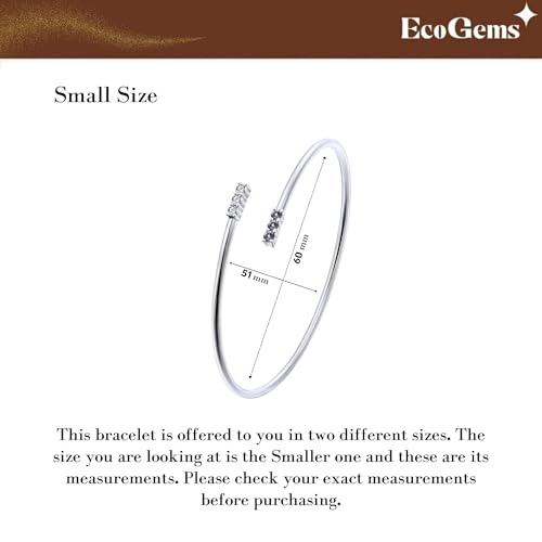 14K Yellow/White Gold Plated Silver Bracelet With Moissanite/Lab Grown Diamond/Lab Grown Pink Sapphire & Alexandrite, Bracelet For Women, Gift For Her Comes With Gift Box3