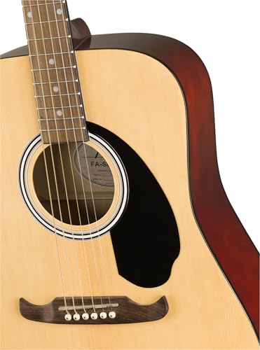 image for Fender Dreadnought Acoustic Guitar - Natural Bundle with Gig Bag, Tune