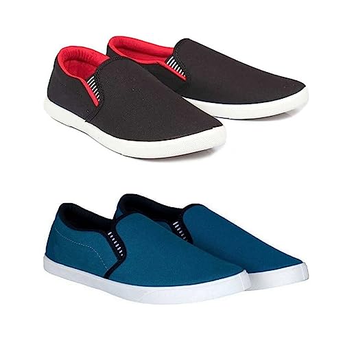 Image of HOTSTYLE Premium Casual Shoes Slip On Sneakers for Men |Combo Pack of 2|176