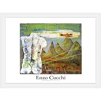 Amazon.co.jp: ポスター エンツォ クッキ Untitled 額装品 ウッドハイ