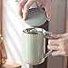 Yundu Tazas de té de cerámica verde flambe de 470 ml con infusor y tapa Imagen de Yundu Tazas de té de cerámica verde flambe de 470 ml con infusor y tapa