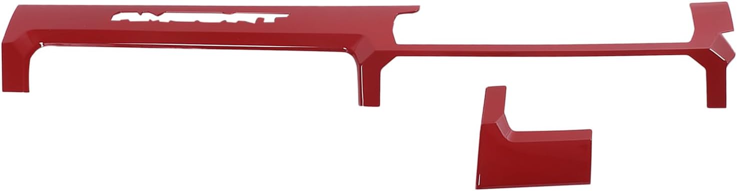 Daeiclru Dashboard Panel Cover Compatible with Toyota Tacoma 2024 2025, Center Console Trim Cover Dashboard Control Panel Cover Decorative Interior Accessories (ONLY Fit 14.3'' Screen) (Red)