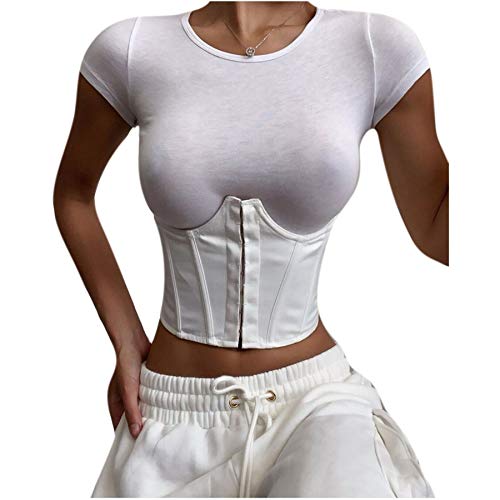ANKOMINA Women Wide Belt Boned Corset Cinch Belt Waist Belt for Women Club Party Festival