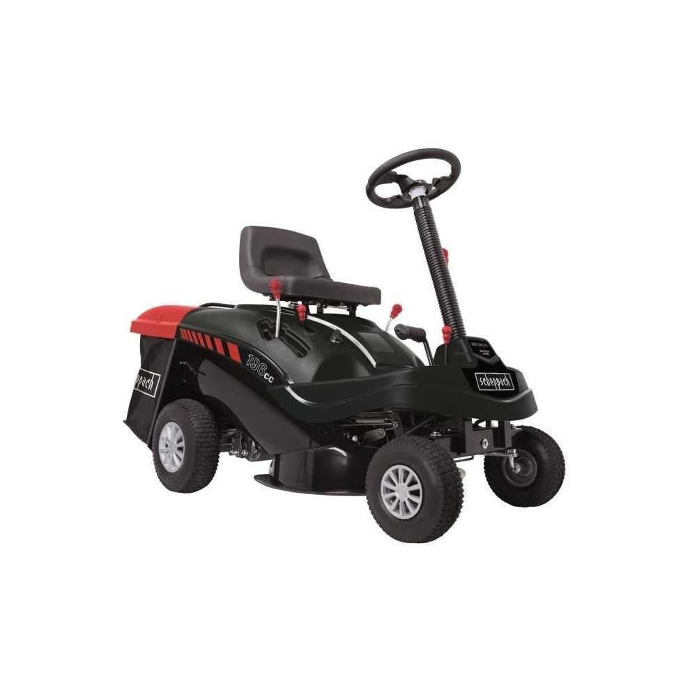 Scheppach Tondeuse à Gazon autoportée MR196-61 – Moteur à Essence 4 Temps 4,8 KW / 6,5 CV – Largeur de Coupe 61 cm – 5 Vitesses – Hauteur de Coupe réglable
