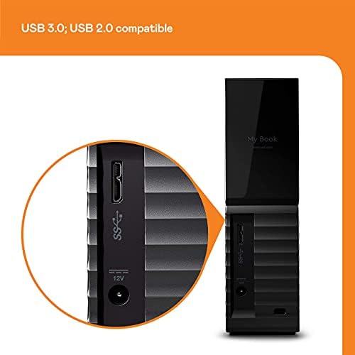 WD 12TB My Book Desktop External Hard Drive, USB 3.0, External HDD with Password Protection and Auto Backup Software - WDBBGB0120HBK-NESN - 2