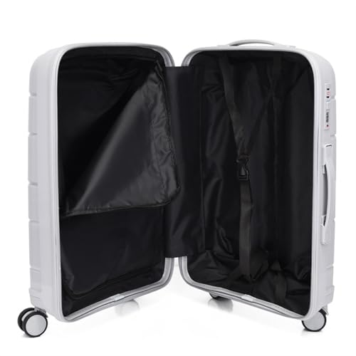 Luggage Sets PP Material Suitcase Three Piece Set Silent Universal Wheel Trolley Suitcase Large Capacity Password Cabin Suitcase Suitcase(Pink)4