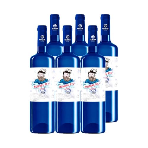 CUATRO RAYAS Hombre Pez Verdejo - Vino Blanco DO Rueda (6 Botellas x 750ml)