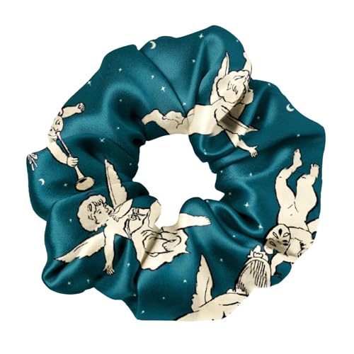 LILYSILK 100% Pure Silk Scrunchies Hair Elastic for Women Girls Hair Ties Ponytail Holder No Crease Gentle for Hair, Gemini