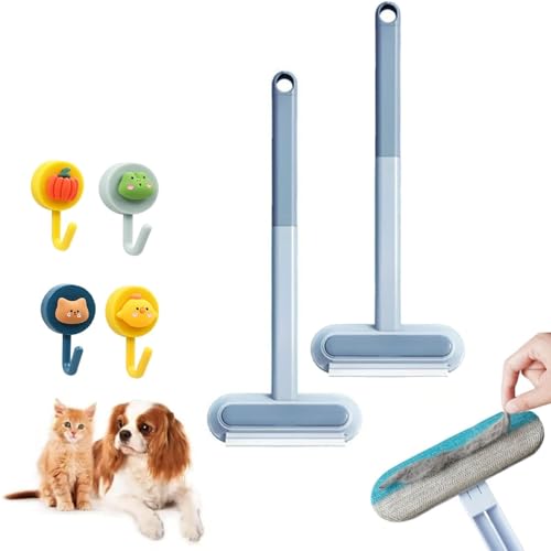 LOKORI Depilador for Mascotas, 4 en 1, for Perros y Gatos, Cepillo Multifuncional for Coche, alfombras, Ropa y Ropa de Cama, Lavable con Ganchos.(1pcs)