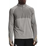 Lavar A Máquina Under Armour Hombre Qualifier Run 2.0 Half Zip Manga Larga, Gris/Naranja, S