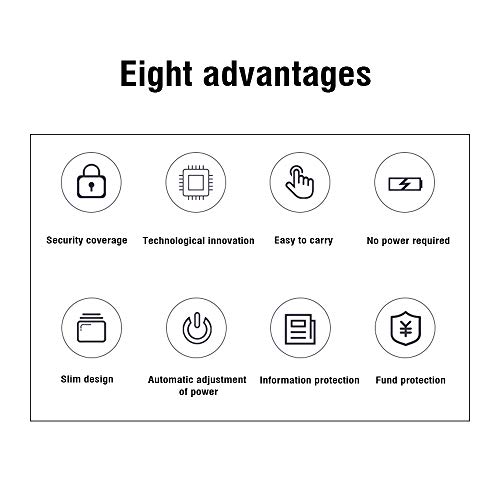 Owfeel — Protetor de cartão de crédito com bloqueio de RFID e NFC para cartões sem contato com bloqu