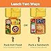 OmieBox Bento Box for Kids - Insulated Bento Lunch Box with Leak Proof Vacuum Insulated Food Jar - 3 Compartments, Two Temperature Zones (Sunshine)
