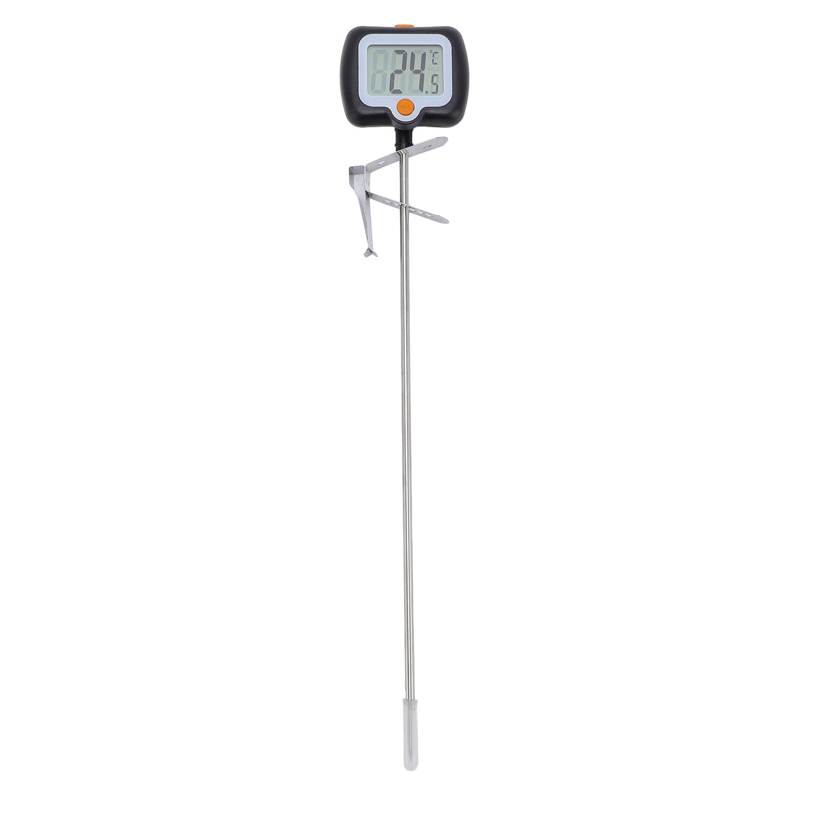Digital Candy Thermometer with Pot, Stainless Steel Long Probe High Accuracy Real Time Measurements IPX5 Dive Frying Thermometer Suitable for Cooking Baking Candy
