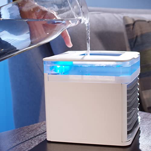 Arctic Air Pure Chill Evaporative Air Cooler By Ontel - Powerful 3-Speed Personal Space Cooler, Quiet, Lightweight And Portable For Bedroom, Office, Living Room & More #TOP6