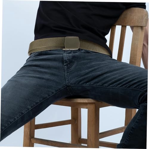 FRCOLOR Outdoor Utility Belt for Men Heavy Duty Belt for Hiking Camping Training Versatile Comfortable Canvas4