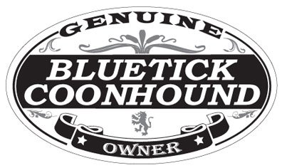 Bluetick Coonhound Oval Sticker