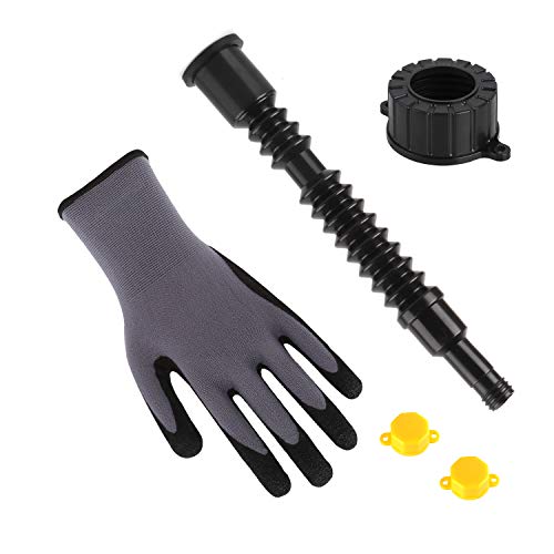 Jufosien 1 Sets Replacement Spout Parts Kit Includes Spout Rubber Gasket Spout Stopper Cap Vent Cap For Fuel Gas Can Container #TOP4