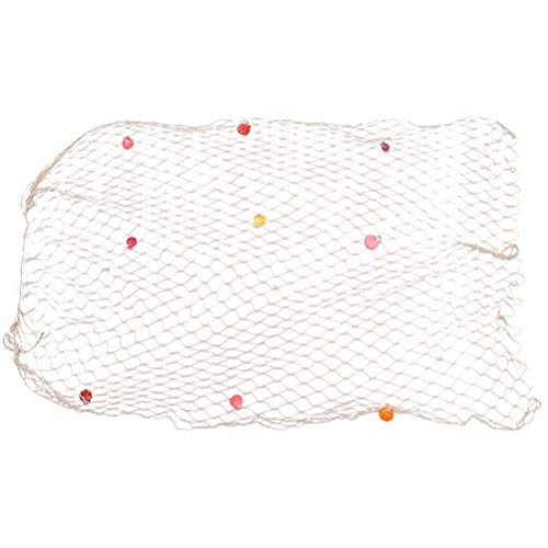 Tomaibaby 200X100x0. Rede de Peixe Decorativa de 3 Cm Com Concha 1Pc Tema NÃ¡utico Rede de Peixes Fo
