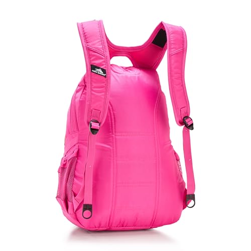 Image of High Sierra Loop Backpack, Travel, or Work Bookbag with tablet sleeve, One Size, ELECTRIC FUCHSIA