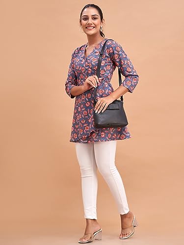 Image of feranoid Women Cotton Angrakha Kurti