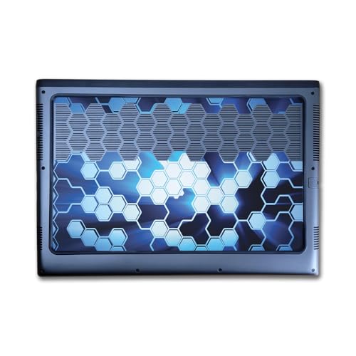 Image of Laptop Skin Compatible with Alienware M16 R2 (2024) - Shining Hex - Premium 3M Vinyl Protective Wrap Decal Cover - Easy to Apply | Crafted in The USA by MightySkins