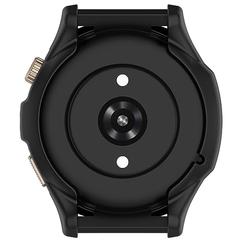 GIOPUEY Funda para Amazfit Cheetah/Amazfit Cheetah Pro, Silicona TPU de Primera Calidad Suave y Ligero Protector Case Cover Carcasa - Black