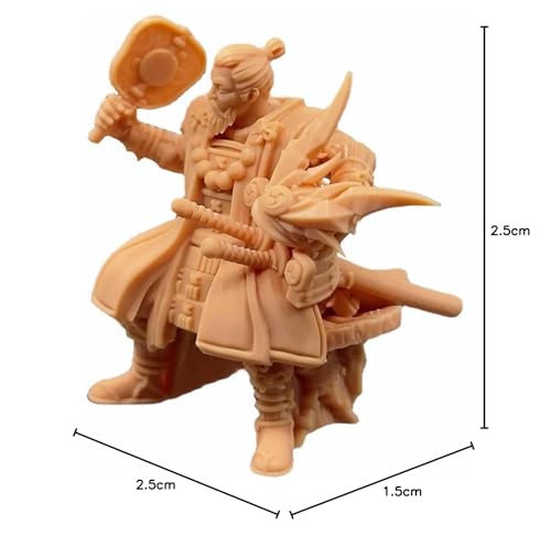 Figura Modelo Samurai Retro 1/72 2 Pzas miniatura 7