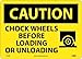 C434RB - Warehouse Signs, Caution, NMC - Size : 25.4 x 35.56 cm (10 x 14") - Each