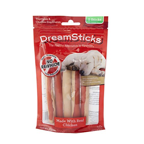 Dreamsticks, Vegetable & Chicken Chews, Rawhide Free, 5-Count #TOP18