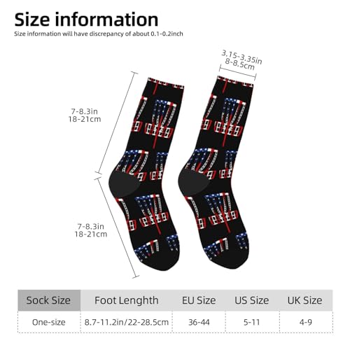 Usa Flag Disc Golf Socks For Men Women Gift Sport Crew Socks Funny Wicking Socks3
