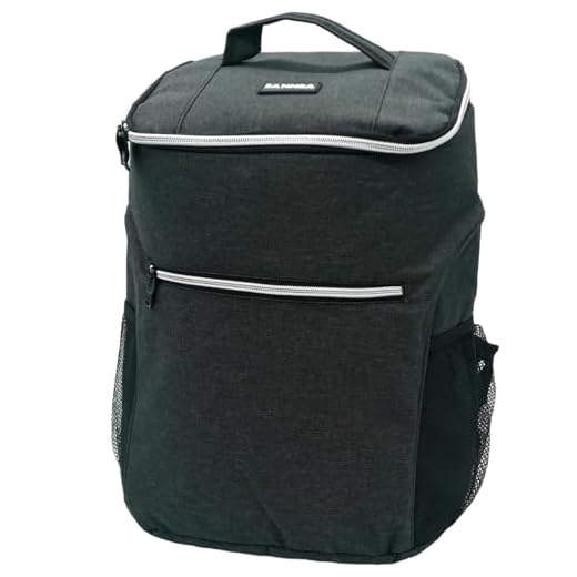 Mochila Térmica Luatek Cooler de 20L Material em Tecido Oxford Impermeável Multifuncional com Bolsos Laterais Ideal Para Manter Bebidas Geladas e Alimentos Frescos - NANU SHOP (Preto)