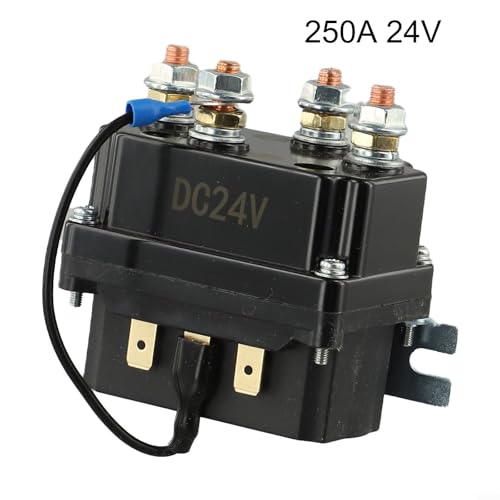 Relais solénoïde de treuil 24V 250A étanche pour commande de remorquage UTV - 3