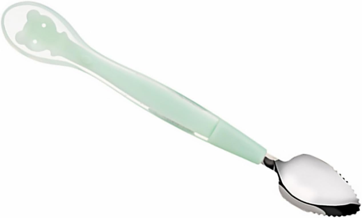 Tools Double-ended Silicone Spoon for Boy Girl Food-grade Safe Portable Fruit Mud Spoon for Home and Outdoor Feeding
