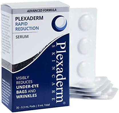 Plexaderm Rapid Reduction Eye Serum Pods - Advanced Formula - Anti Aging Serum Visibly Reduces Under Eye Bags, Wrinkles, Dark Circles, Fine Lines & Crow's Feet Instantly