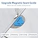 Armilem 3Pcs Magnetic Seam Guide for Sewing Machine with Seam Rippers, Multifunctional Hemmer Guide with Scale, Stitch Remover Tool, Universal Sewing Accessories and Supplie