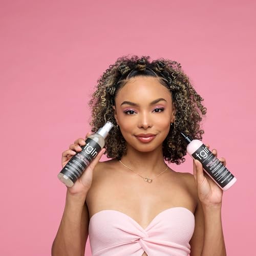 tgin Rose Water Curl Refresher for Curly, Coily, and Wavy Hair, with Acai Berries, Moisturizes and Soothes Dry Hair and Scalp, Braids, Protective Styles, and Locs, 8 fl oz4