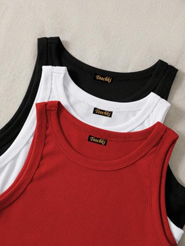 Image of Tops for Women Crop Top for Women's Tank Activewear Tee Sports Western Casual Cotton Camisole Pack of 3 Combo