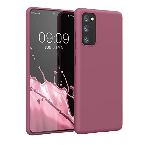 kwmobile Custodia Compatibile con Samsung Galaxy S20 FE Cover - Back Case per Smartphone in Silicone TPU - Protezione Gommata - rosa scuro