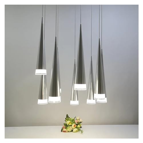 Éclairage industriel EPIFANIA suspension conique en aluminium mat